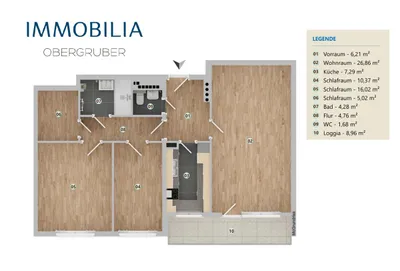 3-Zimmer-Wohnung kaufen in Baden – 90,95 m², € 225.000 – Bild 2 von 40