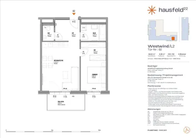 2-Zimmer-Wohnung mieten in Wien – 47,27 m², € 960
