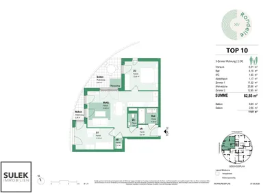 3-Zimmer-Wohnung mieten in Wien – 62,85 m², € 1.599 – Bild 21 von 21