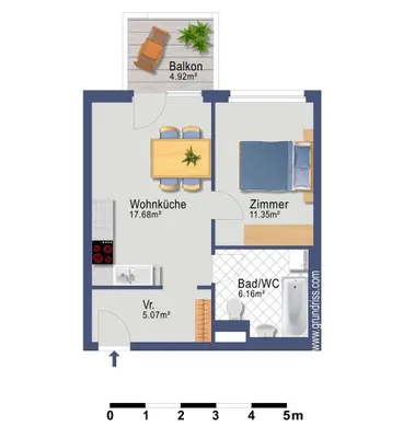 2-Zimmer-Wohnung kaufen in Wien – 40,26 m², € 199.900 – Bild 19 von 19