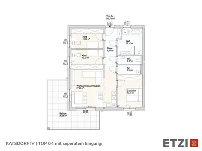 4-Zimmer-Wohnung kaufen in Urfahr-Umgebung – 86,79 m², € 455.900 – Bild 10 von 12