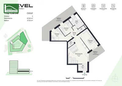 4-Zimmer-Wohnung mieten in Graz – 97,09 m², € 1.464 – Bild 24 von 24