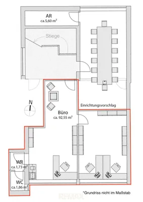 2-Zimmer-Gewerbeimmobilie mieten in Kufstein – 65 m², € 844 – Bild 6 von 6