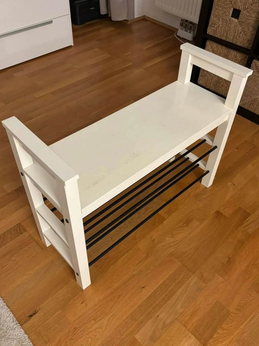 IKEA Schuhbank Schuhregal Sitzbank Hemnes weiss, € 25,- (1060 Wien)