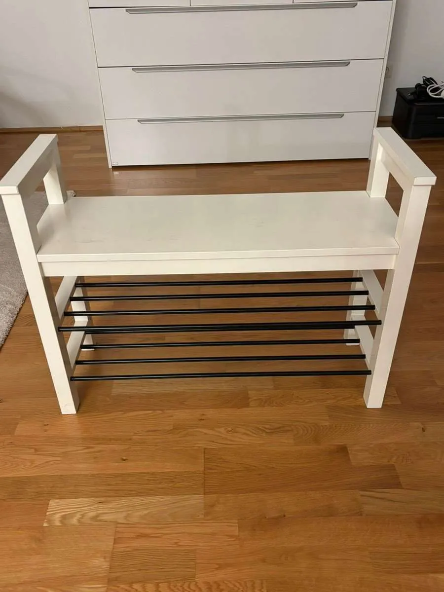 IKEA Schuhbank Schuhregal Sitzbank Hemnes weiss, € 25,- (1060 Wien)