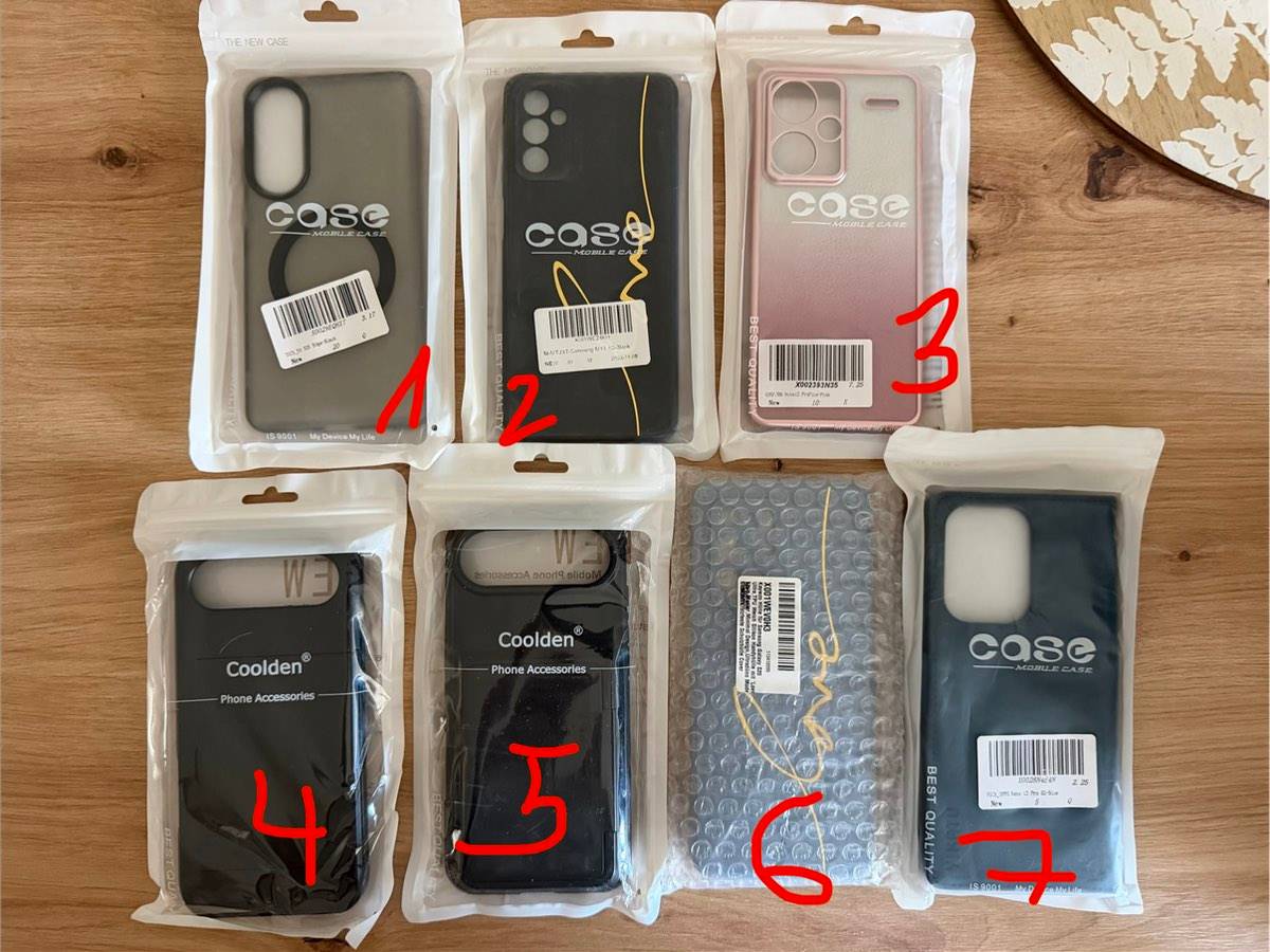 Schutzhüllen für diverse Handys pro Stück 2€