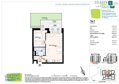 2-Zimmer-Wohnung mieten in Sankt Pölten – 51,25 m², € 805 – Bild 10 von 11