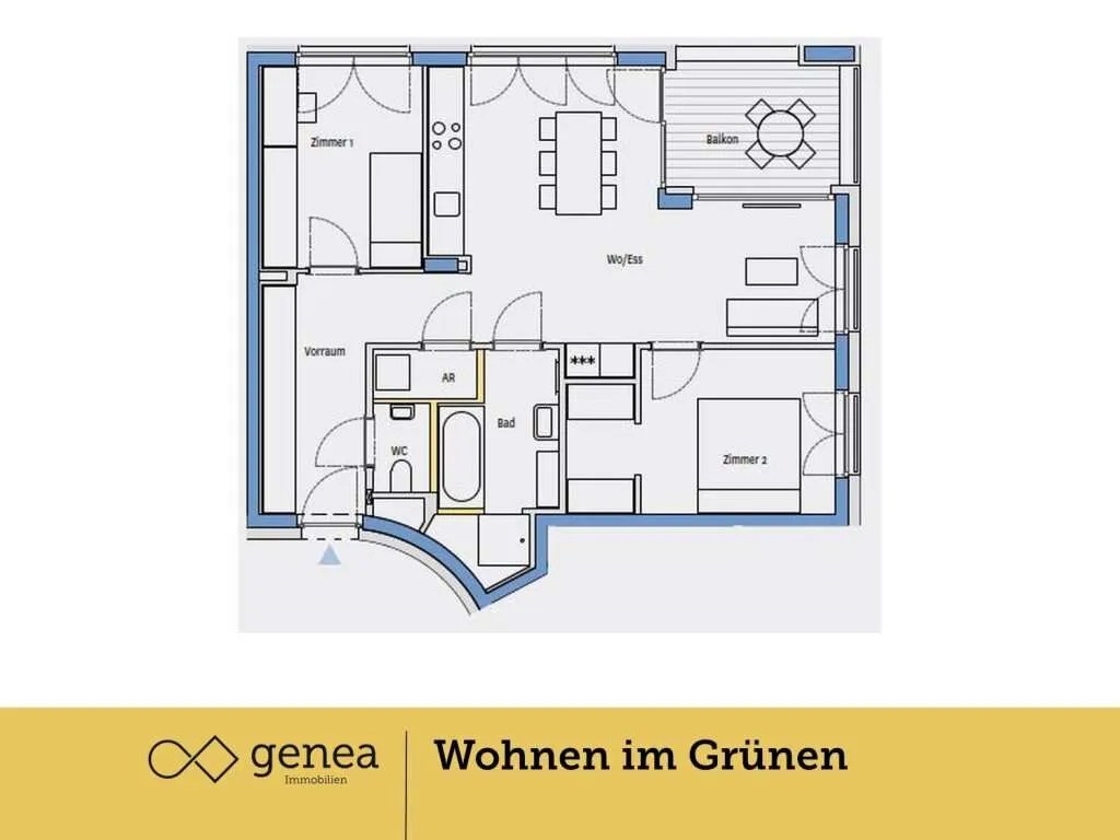 Provisionsfrei | Traumwohnungen in Jakomini Verde | Urban und grün zugleich - Ansicht 2