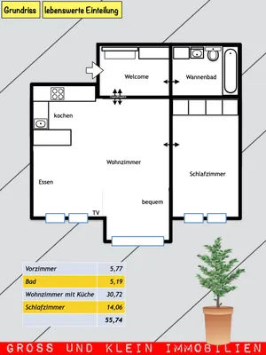 2-Zimmer-Wohnung kaufen in Wien – 57 m², € 359.000 – Bild 2 von 26