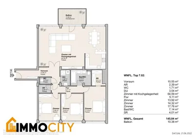 4-Zimmer-Wohnung mieten in Wien – 145,04 m², € 3.190 – Bild 40 von 40