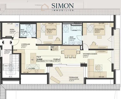 3-Zimmer-Wohnung kaufen in Sankt Johann im Pongau – 104,16 m², € 998.890 – Bild 8 von 8