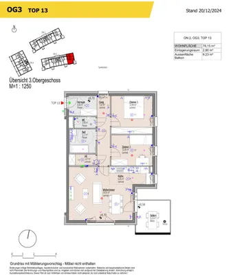 3-Zimmer-Wohnung kaufen in Wiener Neustadt – 74,85 m², € 256.384 – Bild 20 von 28