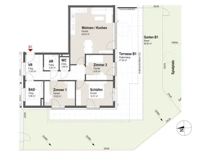 4-Zimmer-Immobilie kaufen in Braunau am Inn – 81,26 m², € 471.308 – Bild 7 von 8