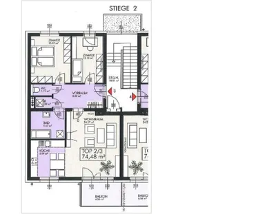 3-Zimmer-Wohnung mieten in Mistelbach – 74 m², € 1.054 – Bild 3 von 12
