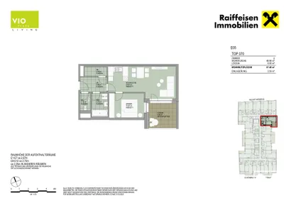 2-Zimmer-Wohnung mieten in Wien – 48,98 m², € 1.249 – Bild 5 von 5