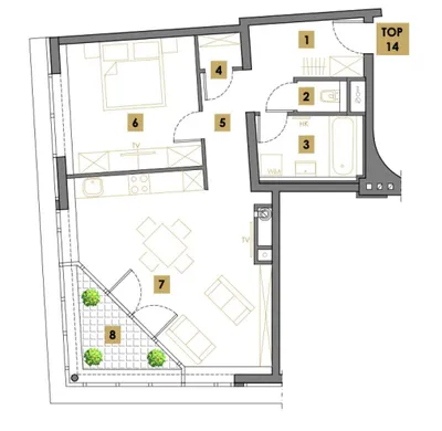 2-Zimmer-Wohnung kaufen in Wien – 58,37 m², € 409.900 – Bild 19 von 22