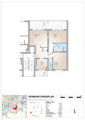3-Zimmer-Immobilie mieten in Villach – 73,8 m², € 1.316 – Bild 12 von 12