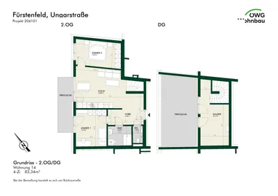 4-Zimmer-Wohnung kaufen in Hartberg-Fürstenfeld – 83,3 m², € 383.703 – Bild 2 von 5