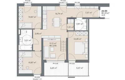 4-Zimmer-Wohnung kaufen in Innsbruck – 81,31 m², € 780.000 – Bild 12 von 12