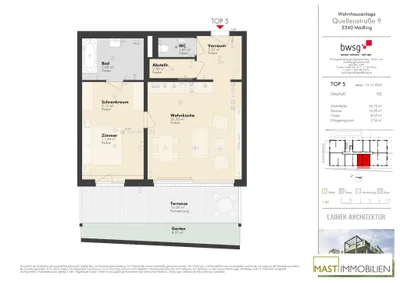 2-Zimmer-Wohnung kaufen in Mödling – 58,72 m², € 429.000 – Bild 14 von 14