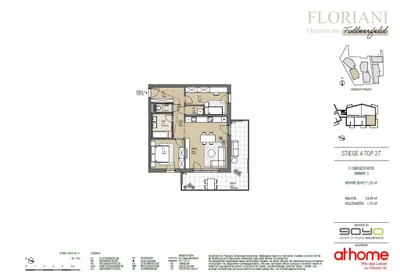 3-Zimmer-Wohnung kaufen in Tulln – 71,53 m², € 387.000 – Bild 30 von 30