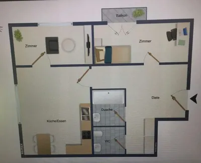 3-Zimmer-Wohnung mieten in Graz – 55 m², € 730 – Bild 5 von 5