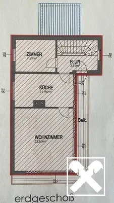 2-Zimmer-Haus mieten in Neunkirchen – 64,05 m², € 900 – Bild 11 von 12