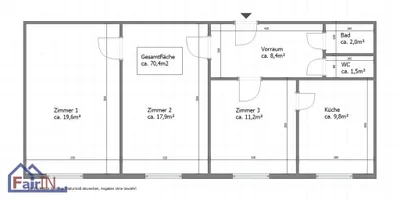3-Zimmer-Wohnung kaufen in Wien – 67 m², € 249.000 – Bild 12 von 12