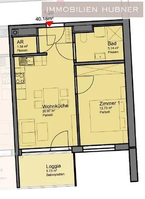 2-Zimmer-Wohnung mieten in Wiener Neustadt – 45,52 m², € 715 – Bild 10 von 16