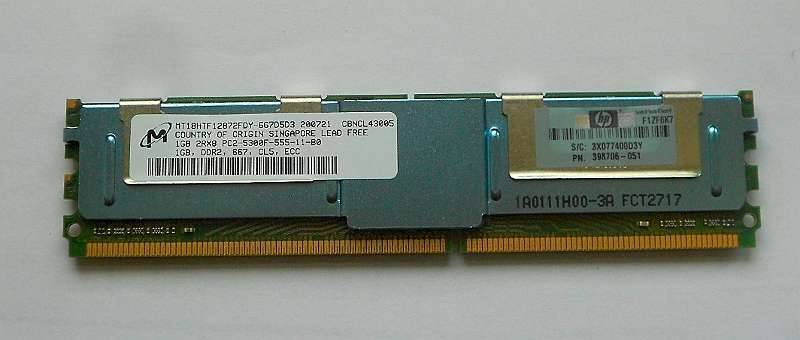 1GB Micron Server-RAM MT18HTF12872FDY-667D5D3 398706-051