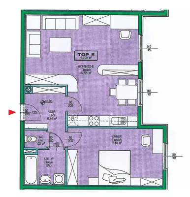 2-Zimmer-Wohnung mieten in Wien – 64 m², € 965 – Bild 11 von 11