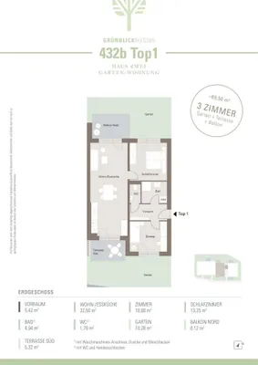 3-Zimmer-Wohnung kaufen in Graz – 68,5 m², € 279.000 – Bild 5 von 5