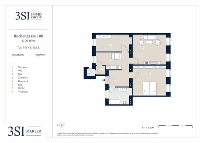 3-Zimmer-Wohnung kaufen in Wien – 88 m², € 320.000 – Bild 5 von 5