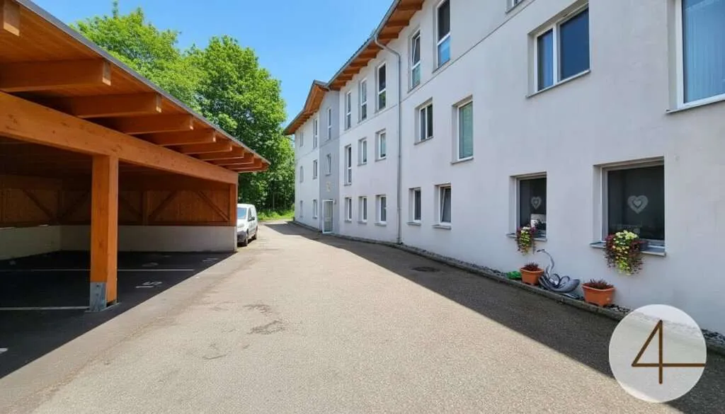 2 Raum Wohnung mit überdachten PKW Stellplatz - Ansicht 3