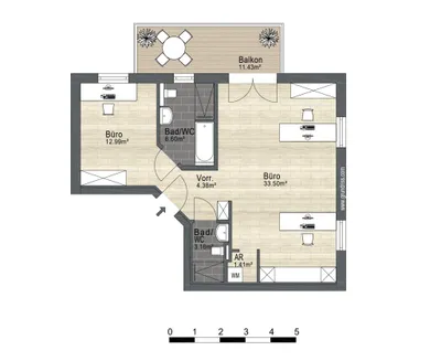 2-Zimmer-Gewerbeimmobilie mieten in Vöcklabruck – 62 m², € 1.050 – Bild 12 von 12