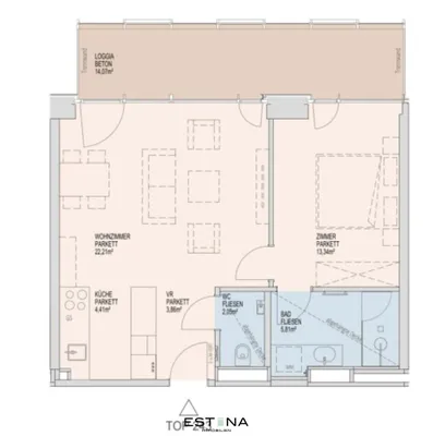 2-Zimmer-Wohnung mieten in Wien – 51,54 m², € 1.700 – Bild 21 von 21