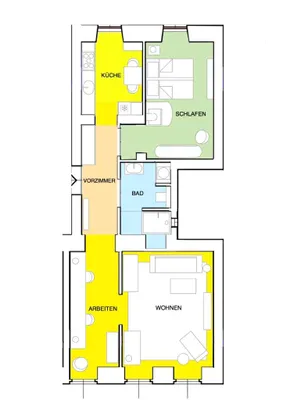 3-Zimmer-Wohnung mieten in Wien – 74 m², € 1.550 – Bild 10 von 12