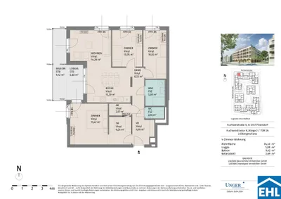 4-Zimmer-Wohnung mieten in Tulln – 94,4 m², € 1.330 – Bild 9 von 9