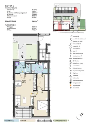 2-Zimmer-Wohnung kaufen in Bruck an der Leitha – 56,01 m², € 323.168 – Bild 12 von 14