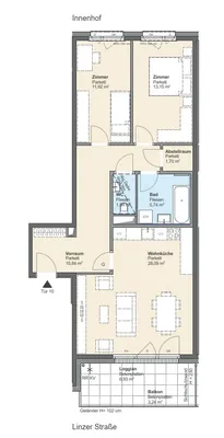 3-Zimmer-Wohnung kaufen in Wien – 78,43 m², € 559.300 – Bild 10 von 11
