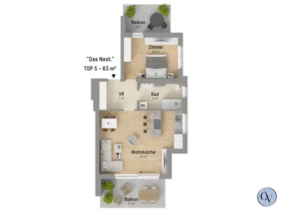1-Zimmer-Wohnung kaufen in Wien – 63,17 m², € 449.900 – Bild 7 von 7