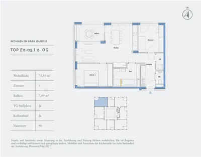 3-Zimmer-Wohnung kaufen in Graz – 75,91 m², € 388.000 – Bild 7 von 7