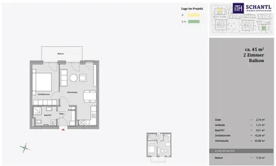 2-Zimmer-Wohnung mieten in Graz-Umgebung – 45 m², € 820 – Bild 18 von 20