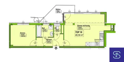 2-Zimmer-Wohnung mieten in Wien – 49 m², € 1.241 – Bild 18 von 18