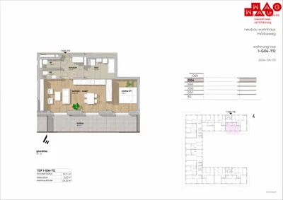 2-Zimmer-Wohnung kaufen in Linz – 54,3 m², € 355.440 – Bild 20 von 22