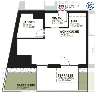 1-Zimmer-Wohnung kaufen in Wien – 35,72 m², € 259.500 – Bild 9 von 10