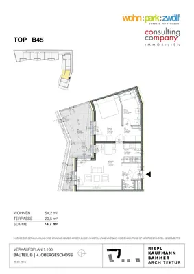 2-Zimmer-Wohnung mieten in Wien – 54,2 m², € 1.149 – Bild 26 von 26