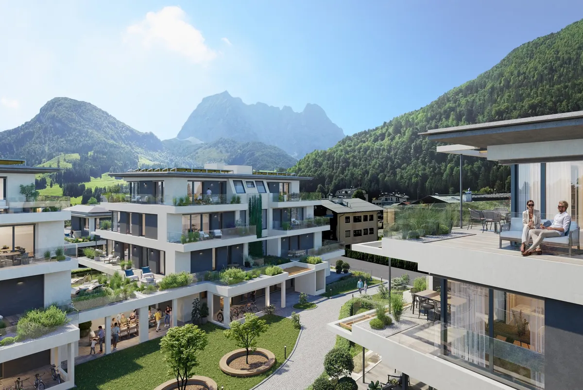 Traumhafte Gartenwohnung mit Terrasse und Bergblick (06690) – pohled 2