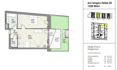 2-Zimmer-Wohnung kaufen in Wien – 57,14 m², € 456.490 – Bild 6 von 7