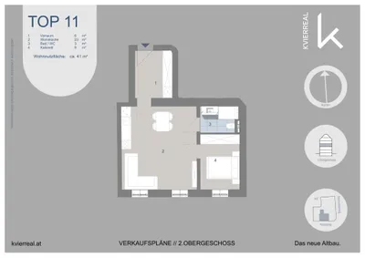 Wohnung kaufen in Wien – 41 m², € 255.000 – Bild 9 von 9
